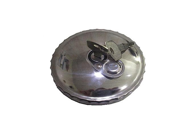 Крышка топливного бака полуоборотная с ключом и защитой (металл.)