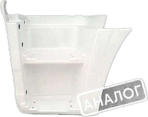 Щиток подножки левый окрашенный