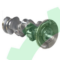 Вал коленчатый (коленвал) в сб.ЕВРО-4,5 ПАО "КамАЗ" на дв.740.622-280, 740.632-300 Сommon Rail